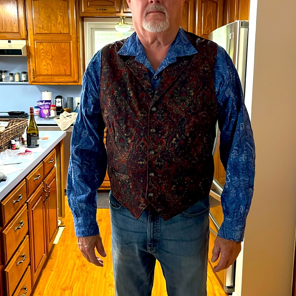Wah Maker man’s Paisley nest western or Sunday go to meet - Picture 1 of 8
